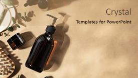  Presentation with natural products - Theme featuring natural-cosmetic-products-zero-waste background and a coral colored foreground