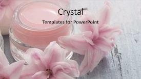  Presentation with cosmetics natural - Cool new slides with natural cosmetics fresh as flowers backdrop and a lemonade colored foreground