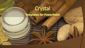  Presentation with natural cosmetic - Slides enhanced with natural cosmetics background and a tawny brown colored foreground