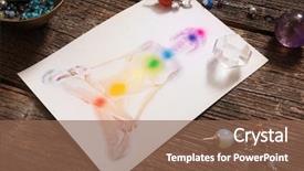  Presentation with human body - Audience pleasing presentation theme consisting of natural crystals and pendulum backdrop and a violet colored foreground