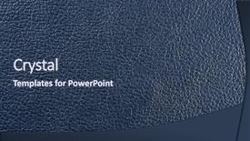  Presentation with dark blue - PPT theme featuring natural dark blue leather texture background and a ocean colored foreground
