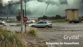  Presentation with natural disasters - Presentation featuring natural-disasters-global-storms background and a gray colored foreground