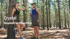  Presentation with rest - Colorful PPT theme enhanced with natural drinks - couple take rest to drink backdrop and a tawny brown colored foreground