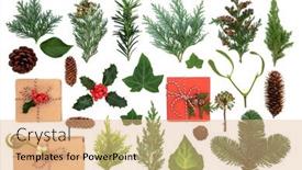  Presentation with eco friendly - Slide set consisting of natural-eco-friendly-christmas-gift background and a coral colored foreground