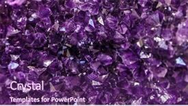  Presentation with crystal amethyst - Beautiful presentation design featuring natural environment texture of precious backdrop and a violet colored foreground