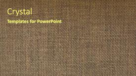  Presentation with linen - Beautiful PPT layouts featuring natural-fabric-of-brown-color backdrop and a tawny brown colored foreground