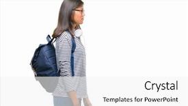  Presentation with young college student diagnosis of sti - Amazing PPT layouts having natural face with confident smile backdrop and a white colored foreground