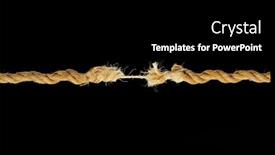  Presentation with rope - PPT layouts consisting of natural-fibre-rope-breaking-against background and a  colored foreground