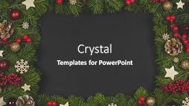  Presentation with christmas black - Amazing slide set having natural-fir-christmas-tree-border backdrop and a dark gray colored foreground