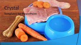  Presentation with pets - Amazing presentation having natural food for pets backdrop and a red colored foreground