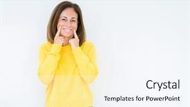  Presentation with an old age abuse - Theme consisting of natural forces - beautiful middle age woman wearing background and a  colored foreground