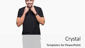  Presentation with handsome - Amazing theme having natural forces - young handsome man over isolated backdrop and a white colored foreground