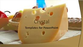  Presentation with foods - Beautiful PPT layouts featuring natural form foods dairy produce pastry wine shot in a studio backdrop and a gold colored foreground