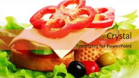  Presentation with foods clean food clean food - Presentation theme with natural form foods fast food background and a red colored foreground