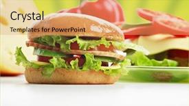  Presentation with natural food grocery - Cool new presentation with natural form foods fast food backdrop and a yellow colored foreground