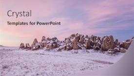  Presentation with geological - Cool new slide set with natural-fort-historical-and-geological backdrop and a lemonade colored foreground