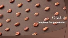  Presentation with cacao - Cool new presentation theme with natural-fresh-cacao-beans backdrop and a violet colored foreground