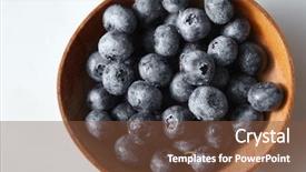  Presentation with natural ingredients - Slide deck with natural fresh home grown fruits background and a tawny brown colored foreground