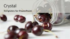  Presentation with natural ingredients - Amazing theme having natural fresh home grown fruits backdrop and a light gray colored foreground