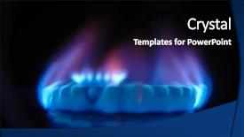  Presentation with natural gas - Cool new theme with natural gas burns backdrop and a black colored foreground