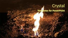  Presentation with natural gas - Slide set with natural-gas-comes-out background and a wine colored foreground