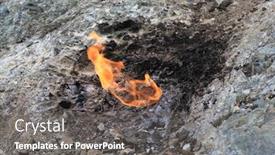  Presentation with natural gas - PPT theme having natural-gas-comes-out background and a gray colored foreground