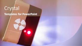  Presentation with natural gas - Audience pleasing slide set consisting of lpg - natural gas leak detector alarm backdrop and a coral colored foreground