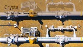  Presentation with gas pipeline - PPT theme having natural-gas-pipeline-one-part background and a coral colored foreground