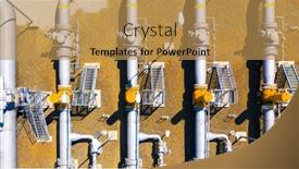  Presentation with gas pipeline - PPT theme with natural-gas-pipeline-one-part background and a yellow colored foreground