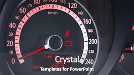  Presentation with natural gas - PPT layouts featuring natural gas vehicle - car dashboard background and a dark gray colored foreground