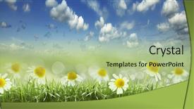  Presentation with focus - Slide deck enhanced with natural green background with selective background and a  colored foreground