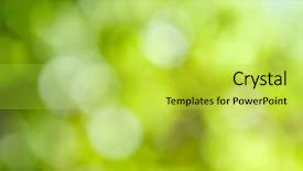  Presentation with focus - Cool new PPT layouts with natural green background with selective backdrop and a yellow colored foreground