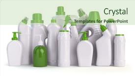  Presentation with cleaning - Colorful PPT layouts enhanced with natural green detergent bottles backdrop and a mint green colored foreground