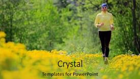  Presentation with weight loss - Audience pleasing presentation design consisting of endless sunflower field farming in eastern europe backdrop and a tawny brown colored foreground