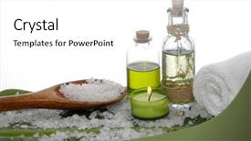  Presentation with tropical - Presentation theme consisting of health products - tropical spa sitting background and a white colored foreground