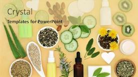  Presentation with environmental health - Presentation theme having natural-health-care-for-skin background and a blonde colored foreground