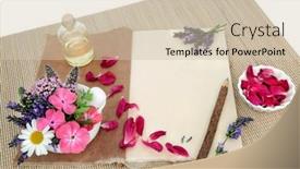  Presentation with hemp oil - Amazing slide set having natural-herbal-medicine-preparation backdrop and a soft green colored foreground