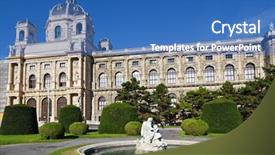  Presentation with vienna - Cool new PPT theme with natural history museum in vienna backdrop and a  colored foreground