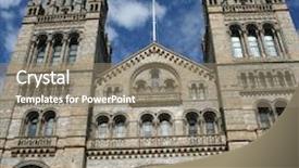  Presentation with history - Theme featuring natural history museum south kensington london background and a gray colored foreground