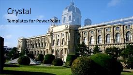  Presentation with vienna - Colorful theme enhanced with natural history museum vienna austria taken on a beautiful sunny day backdrop and a light blue colored foreground