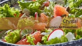  Presentation with natural ingredients - Slides having natural ingredients cheese pumpkin seed background and a red colored foreground