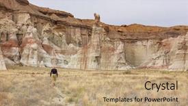  Presentation with utah - Colorful slides enhanced with natural landscapes fantastic forms sandstone backdrop and a coral colored foreground