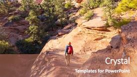  Presentation with mountains fantasy abstract nature landscape - Amazing slide set having natural landscapes fantastic forms sandstone backdrop and a coral colored foreground