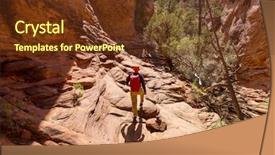  Presentation with mountains fantasy abstract nature landscape - Audience pleasing slides consisting of natural landscapes fantastic forms sandstone backdrop and a tawny brown colored foreground