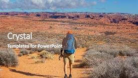  Presentation with mountains fantasy abstract nature landscape - Slide deck enhanced with natural landscapes fantastic forms sandstone background and a coral colored foreground