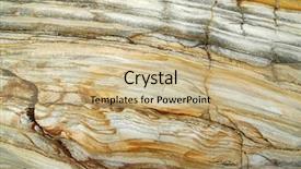  Presentation with rock - PPT theme featuring natural layers of rock abstract background and a coral colored foreground