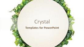  Presentation with ivy - Slide set enhanced with natural-leaves-wreath-of-ivy background and a cream colored foreground