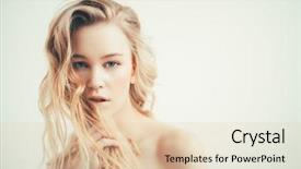  Presentation with cosmetics natural - Slide set consisting of natural make-up beauty haircare background and a  colored foreground