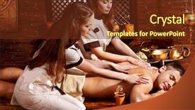  Presentation with ayurveda - Slide deck enhanced with landscape of tsankov kamak reservoir background and a gray colored foreground