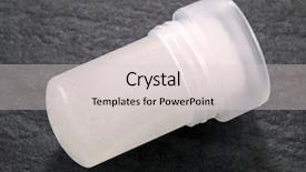  Presentation with mineral - Beautiful slides featuring natural mineral alum crystal stick backdrop and a lemonade colored foreground